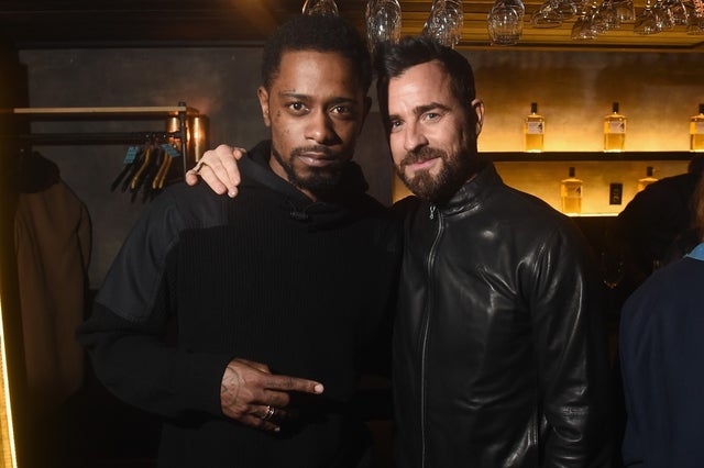 Lakeith Stanfield and Justin Theroux at NYFW