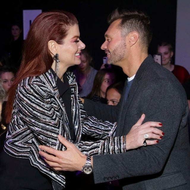 Debra Messing and Ryan Seacrest at nyfw