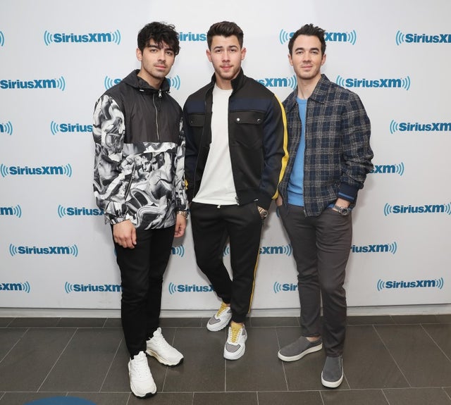 Joe, Nick and Kevin Jonas at SiriusXM Studios