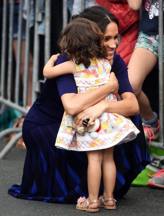 Meghan Markle hug in New Zealand