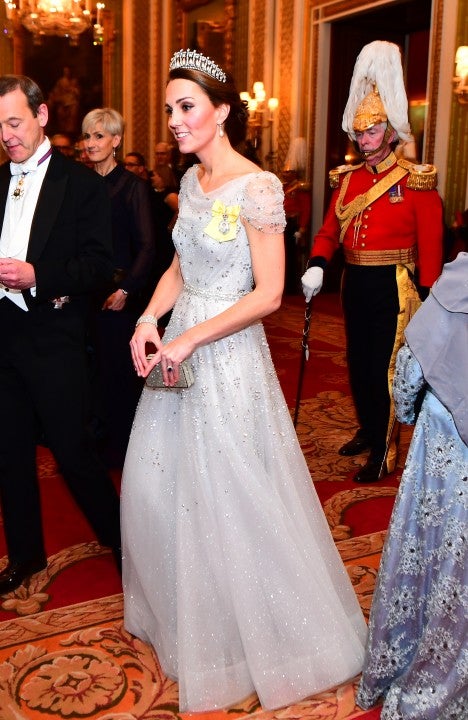 Kate Middleton at reception for members of the diplomatic corps