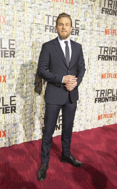 Charlie Hunnam at triple frontier premiere in nyc