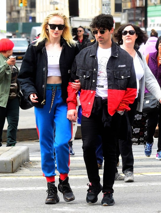 Sophie Turner and Joe Jonas in nyc's soho neighborhood