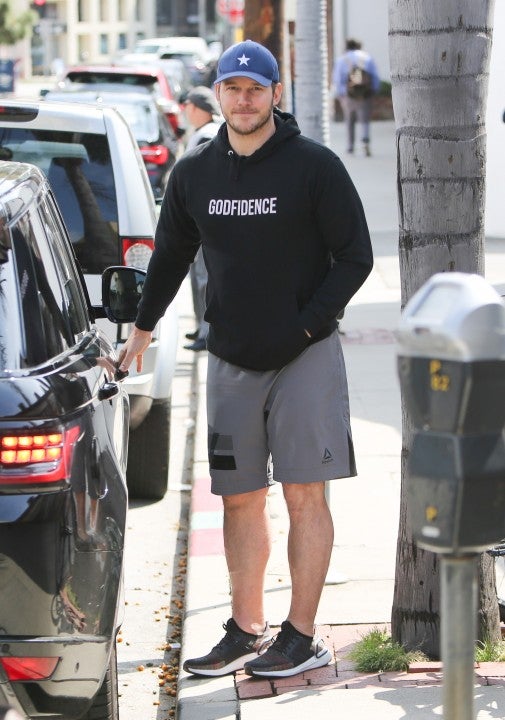 Chris Pratt in godfidence hoodie