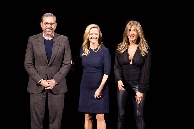 Steve Carell, Reese Witherspoon and Jennifer Aniston at appletv announcement