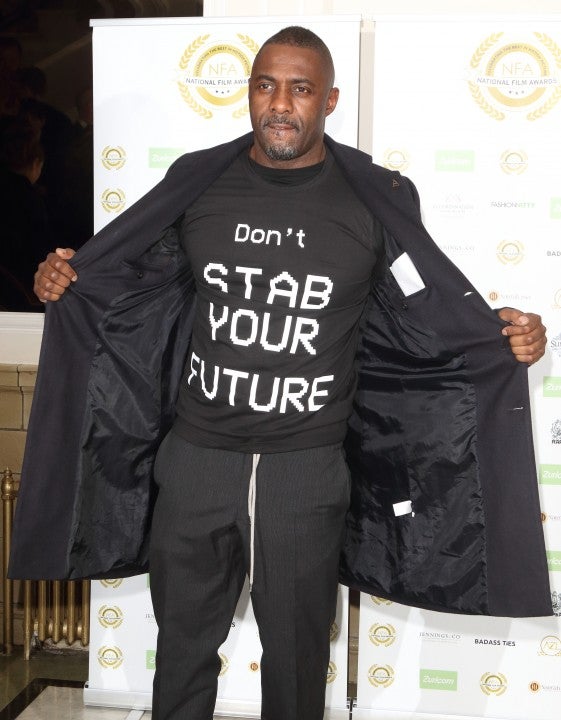 Idris Elba arrives at the National Film Awards