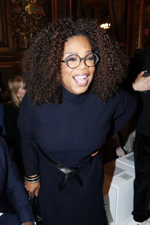 Oprah Winfrey at paris fashion week
