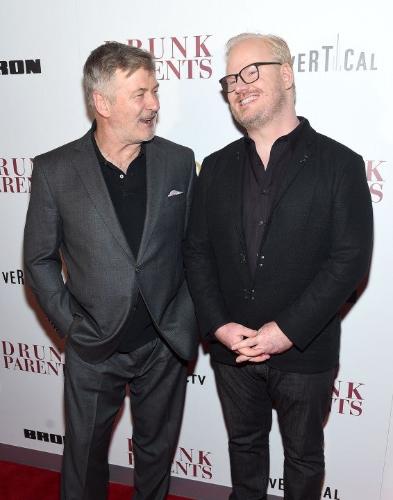 Alec Baldwin and Jim Gaffigan at the 'Drunk Parents' New York Premiere