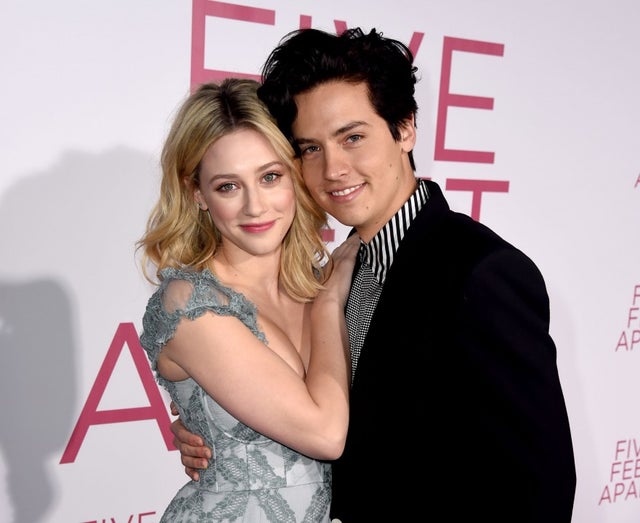 Lili Reinhart and Cole Sprouse at the premiere of Five Feet Apart