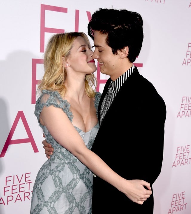 Lili Reinhart and Cole Sprouse PDA at the premiere of Five Feet Apart