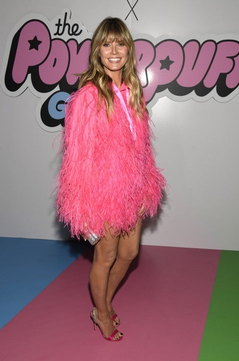 Heidi Klum at the Christian Cowan x The Powerpuff Girls fashion show 