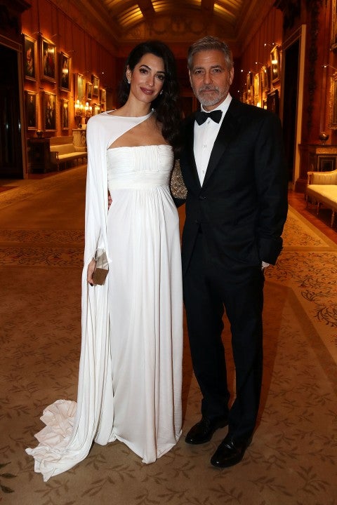 Amal Clooney and George Clooney at the prince's trust dinner