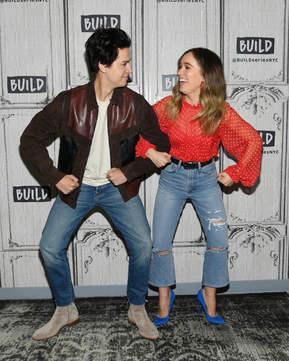 Cole Sprouse and Haley Lu Richardson at Build Studio