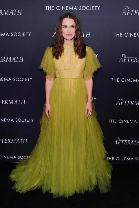 Keira Knightley at aftermath screening