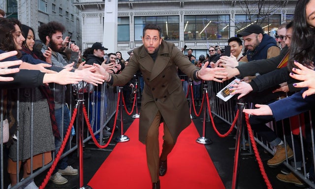 Zachary Levi at the unveiling of the Shazam! World Exclusive Fan Experience