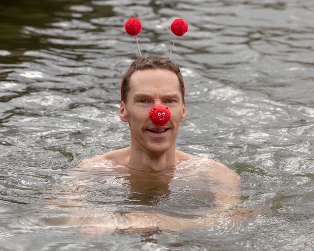Benedict Cumberbatch supports red nose day