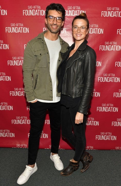 Justin Baldoni and wife at Five Feet Apart event