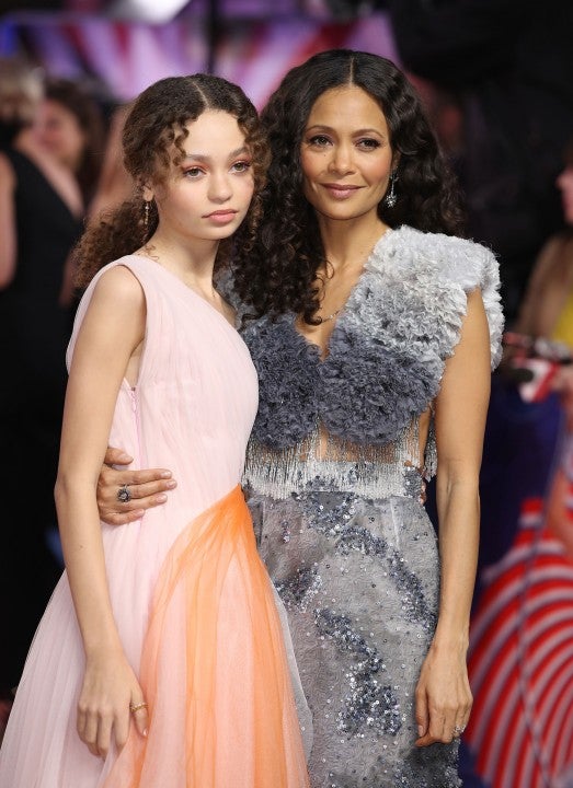 Nico Parker and Thandie Newton at dumbo premiere