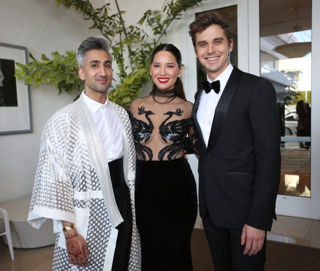Tan France, Olivia Munn and Antoni Porowski at GLAAD Awards