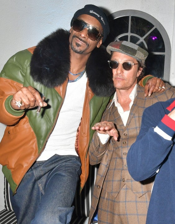 Snoop Dogg and Matthew McConaughey at The Beach Bum premiere