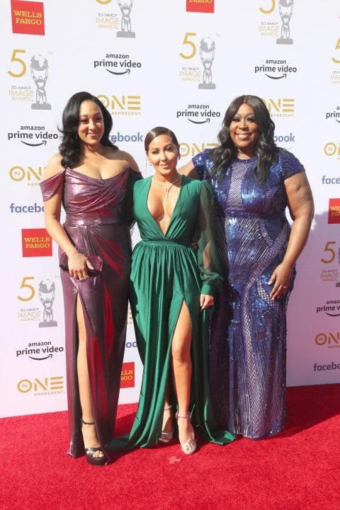 Tamera Mowry-Housley, Adrienne Bailon, and Loni Love NAACP Image Awards