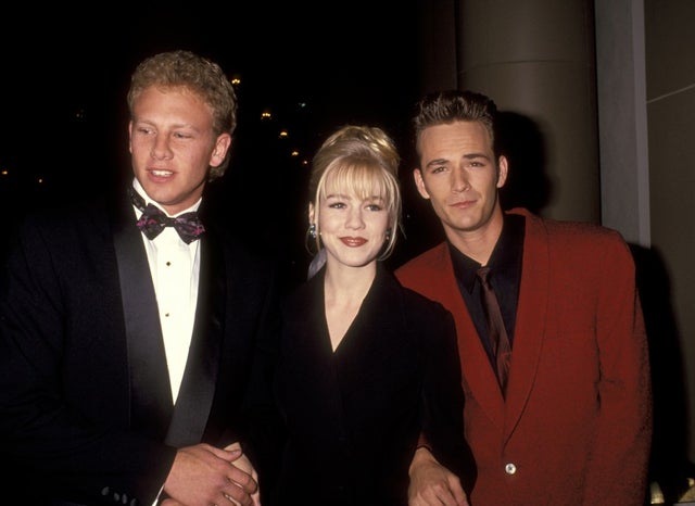 Ian Ziering, Jennie Garth, and Luke Perry at the 7th Annual Nancy Susan Reynolds Awards