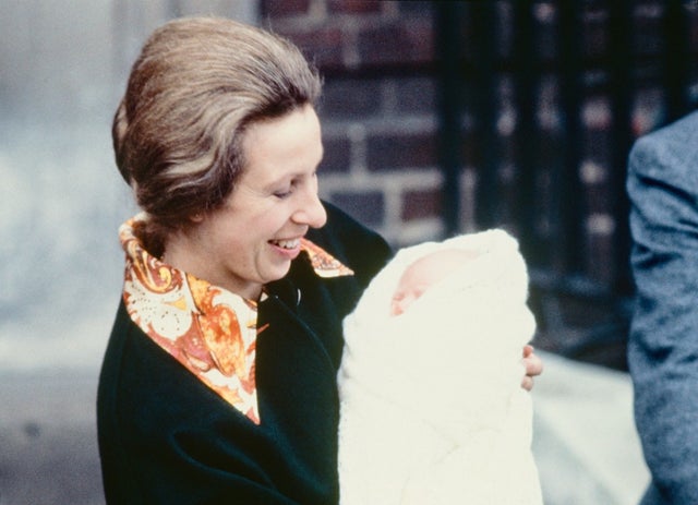 Princess Anne with daughter Zara Phillips in 1981