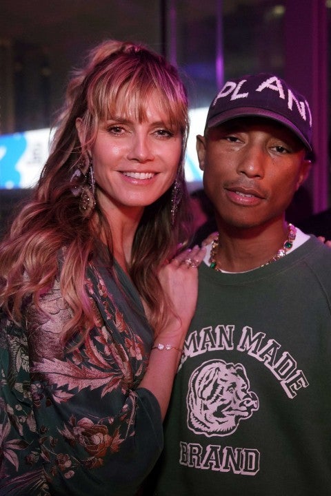 Heidi Klum and Pharrell Williams