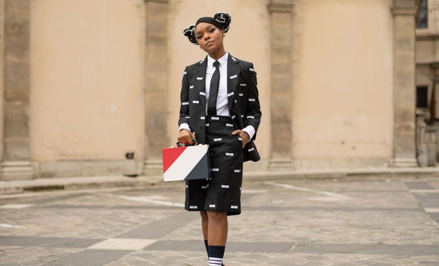 Janelle Monae at thom browne show