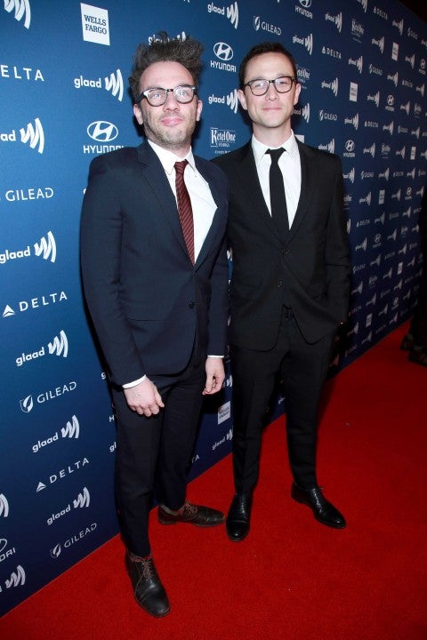 Jared Geller and Joseph Gordon-Levitt at the 30th Annual GLAAD Media Awards at the Beverly Hilton Hotel in LA on March 28