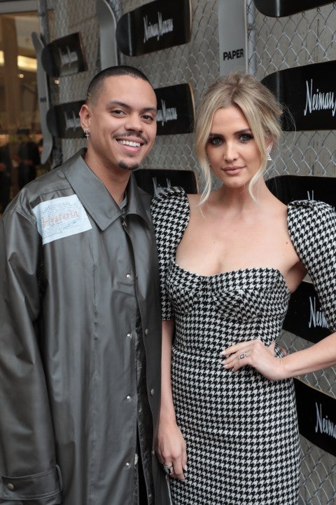 Evan Ross and Ashlee Simpson Ross at nordstrom