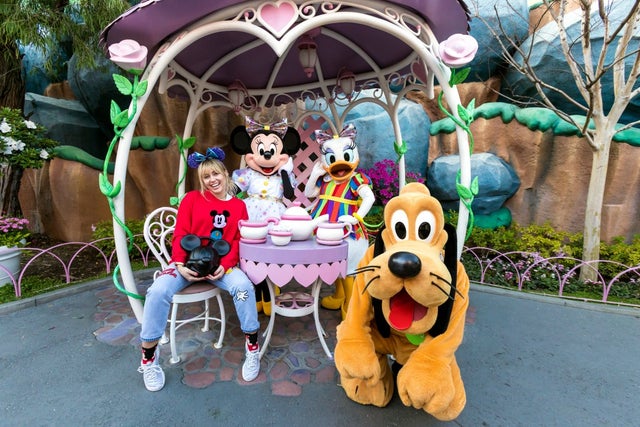 Miley Cyrus at Disneyland in April 2019