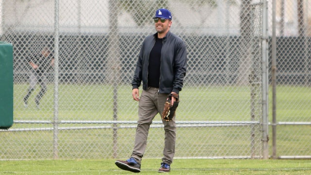 Ben Affleck at baseball practice on april 28