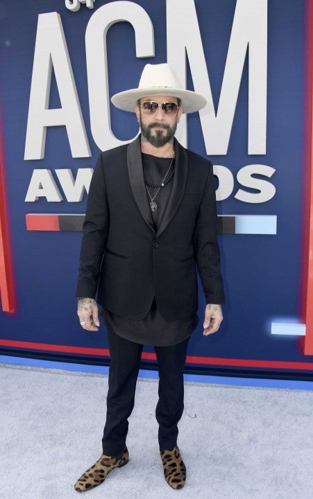 AJ McLean at the the 54th Academy Of Country Music Awards in Las Vegas on April 7