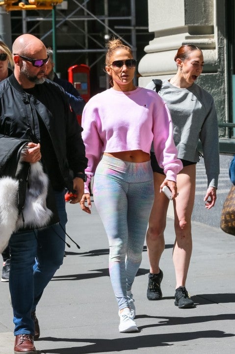 Jennifer Lopez going to gym on April 16