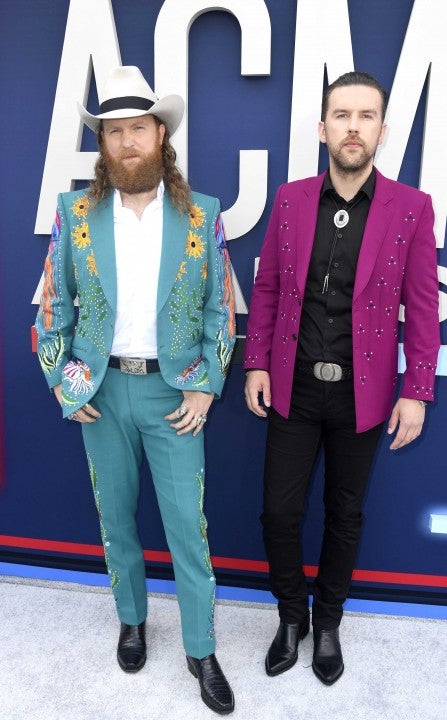 John Osborne and T.J. Osborne of Brothers Osborne at the the 54th Academy Of Country Music Awards in Las Vegas on April 7