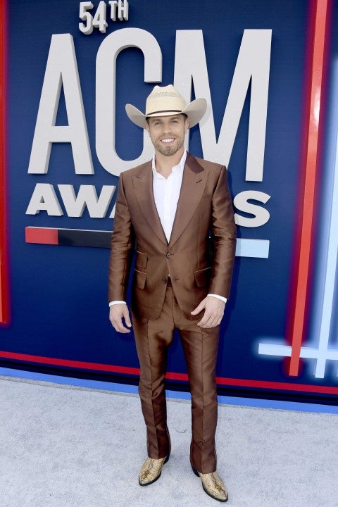 Dustin Lynch at the the 54th Academy Of Country Music Awards in Las Vegas on April 7