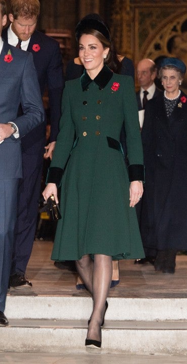 Kate Middleton at WWI armistice service