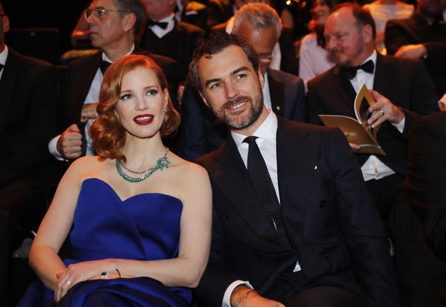 Jessica Chastain and husband in berlin