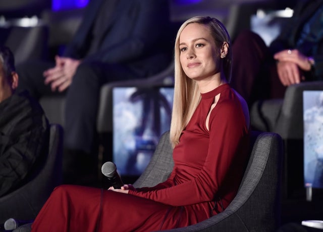 Brie larson at avengers: endgame conference in la