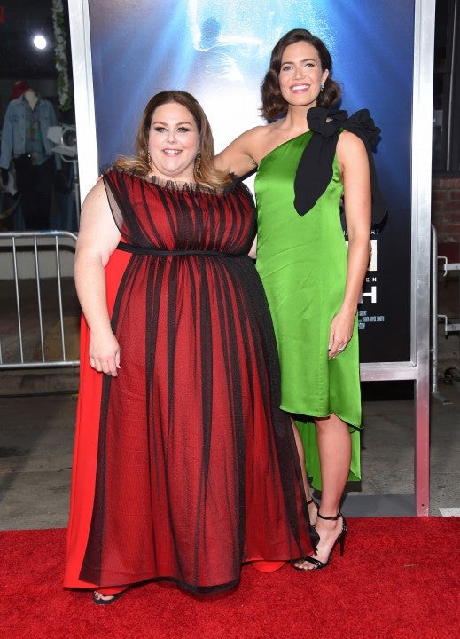 Chrissy Metz and Mandy Moore at breakthrough premiere