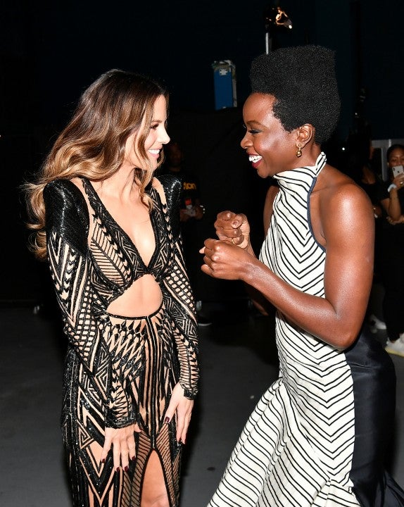 Kate Beckinsale and Danai Gurira backstage at the 50th NAACP Image Awards