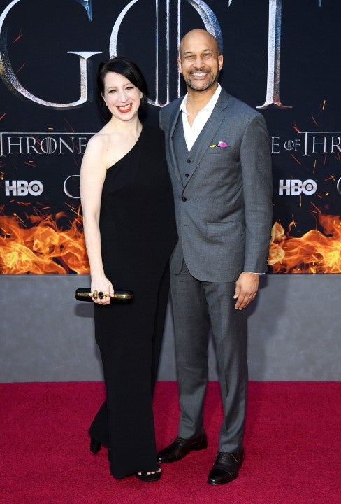 Elisa Pugliese and Keegan-Michael Key at the 'Game Of Thrones' Season 8 Premiere 