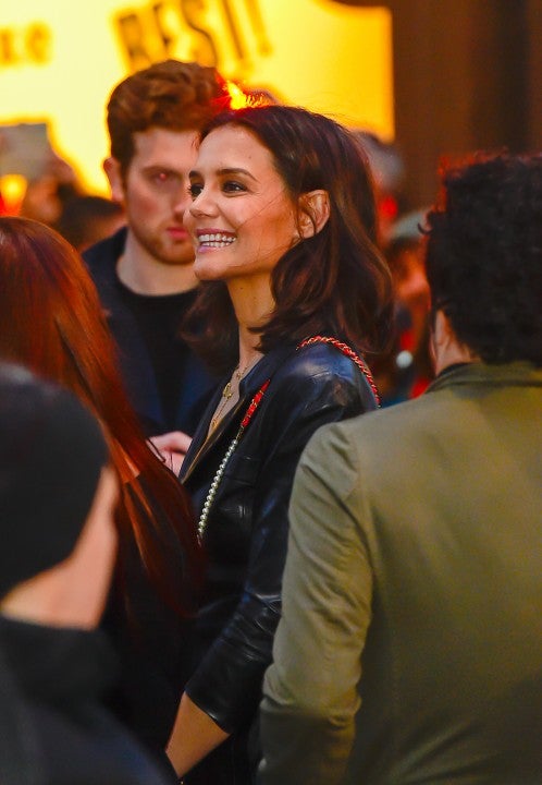 Katie Holmes outside chanel event