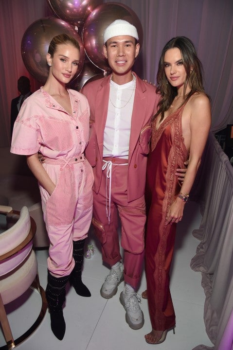 osie Huntington-Whiteley, Patrick Ta and Alessandra Ambrosio at the official launch of the Patrick Ta Beauty Major Glow 