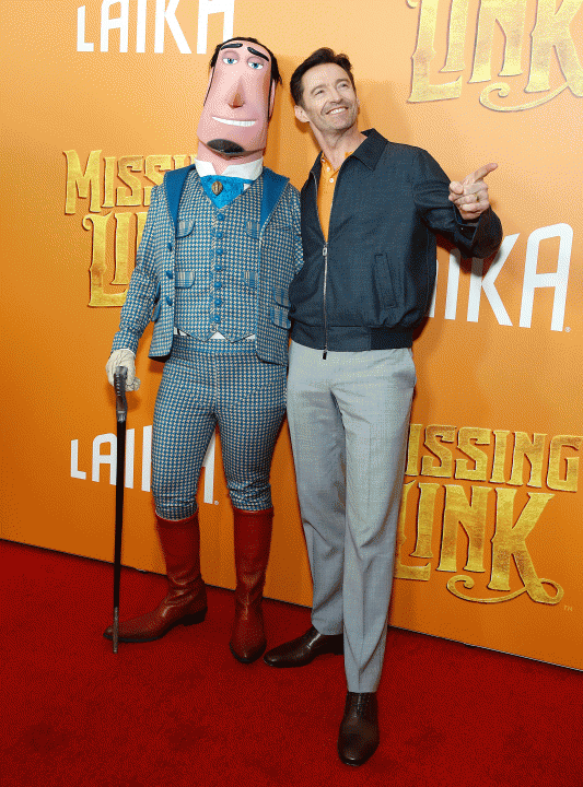 Hugh Jackman at Missing Link premiere