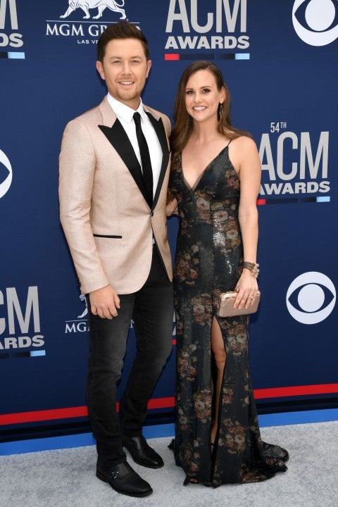 Scotty mcCreery and wife Gabi at ACM Awards
