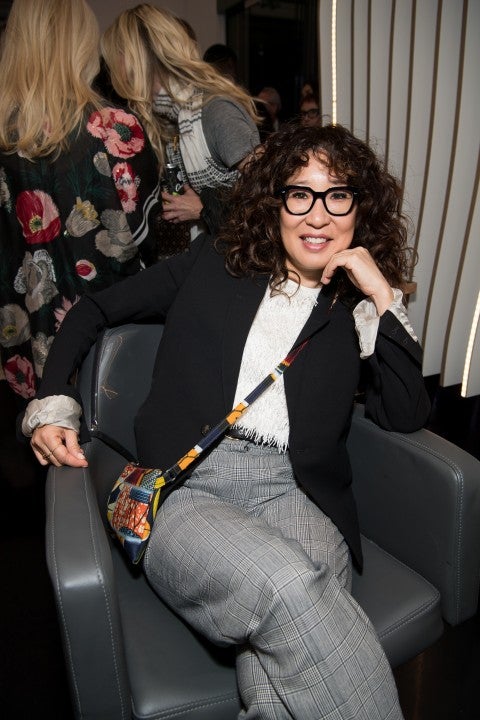Sandra Oh at ted gibson salon opening