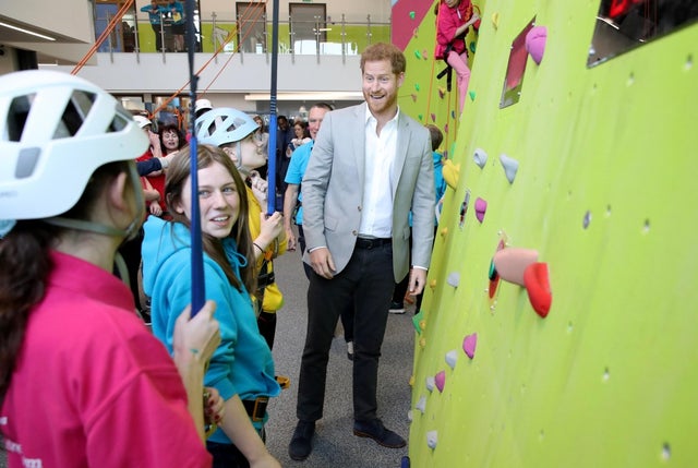 Prince Harry at future youth zone