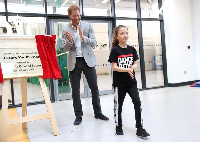 Prince Harry helps open the Barking & Dagenham Future Youth Zone